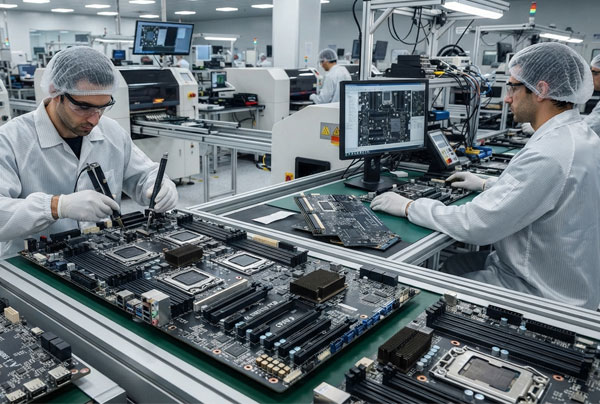 Manufacturing and Assembly of AI Server Motherboard PCBs