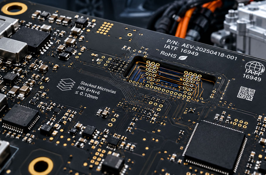 Bare PCB Manufacturing for Automotive & EV Systems